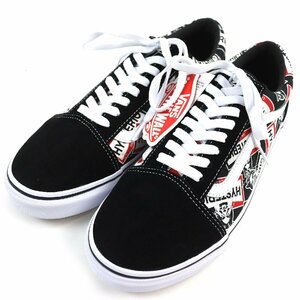 未使用品△HYSTERIC GLAMOUR VANS ヒステリックグラマー バンズ オールドスクール SEE NO EVIL キャンバス レザースニーカー 27.5 メンズ