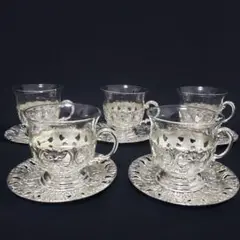 TOYO TABLE WARE  銀仕上  チャイグラス&ソーサー