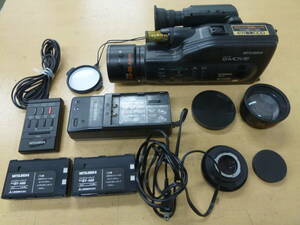 中古(ジャンク品) MITSUBISHI/三菱 S-MOVIE VHSビデオカメラ MV-S70 [A-229]◆送料無料(北海道・沖縄・離島は除く)◆