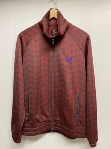 【Needles ニードルス】 J0219 21AW TRACK JACKET トラックジャケット ポリエステル レッド 総柄 アメカジ 2410oki k