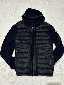 【新品同様】モンクレール MONCLER ダウンジャケット ダウンニット カーディガン Ｌ CARDIGAN