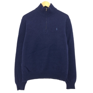 古着 ラルフローレン Ralph Lauren POLO RALPH LAUREN ウールニットハーフジップセーター メンズXL相当 /eaa481578