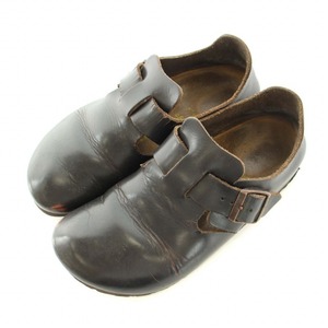 ビルケンシュトック BIRKENSTOCK LONDON カジュアルシューズ スリッポン レザー 37 23.5cm 茶 ブラウン /BB レディース