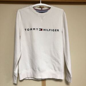 トミーヒルフィガー TOMMY HILFIGER トレーナー　サイズLG ホワイト　送料無料