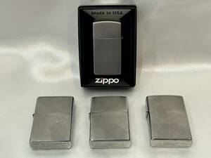 zippo 4点おまとめ ジッポ 喫煙具 喫煙グッズ 火花確認済み2点 火花未確認2点 ライター