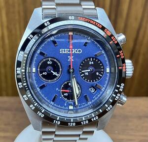 SEIKO セイコー プロスペックス ソーラー メンズ 腕時計 V192-0AF0 クロノグラフ ネイビー文字盤