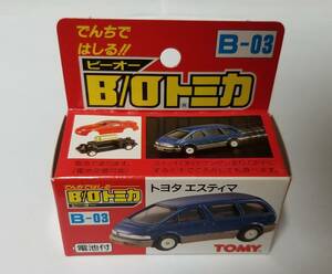 ☆希少新品未開封☆TOMY B/Oトミカ(モータートミカ) B-03 トヨタ エスティマ 日本製