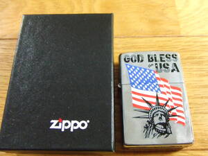 ZIPPO ジッポ アメリカ国旗 自由の女神 2001 送料290円～ GOD BLESS the USA