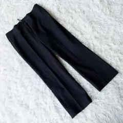 美品 【TO BE CHIC】 トゥービーシック (40) クロップドパンツ 黒