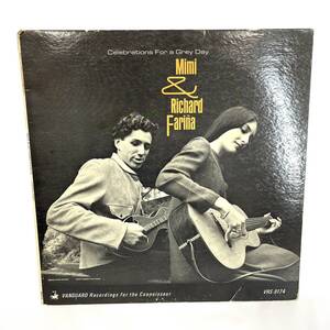 【輸入盤】Mimi & Richard Farina ミミ アンド リチャード・ファリーナ VRS-9174 Celebration For a Gray Day 1965 LPレコード 動作未確認