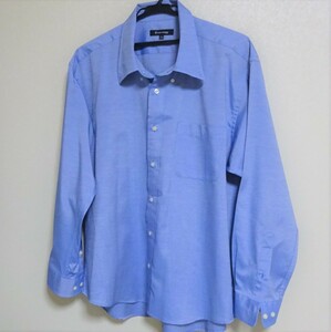 大きいサイズ「紳士長袖カジュアルシャツ」（グレーテス ３L）ブルー系