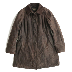 Barbour バブアー BELSAY WAX 中綿ワックスジャケット コート AW16 ブラウン10(レディースM)