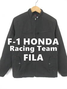 F-1 ホンダ レーシングチーム ★ FILAコラボ 中綿入り ジャケット M ★ HONDA フィラ ブルゾン ライダース ピット メンズ レディース F1