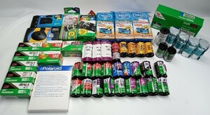 ジャンク 写ルンです含む 使い捨てカメラ フィルム 中判フィルム Polaroidフィルム 使用・未使用 期限切れ 計48個 同梱不可 DJ24