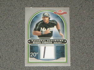 Miguel Cabrera (ミゲル・カブレラ) 2004 FLEER Jersey card (ジャージーカード) 350枚限定 ⑤ MLB