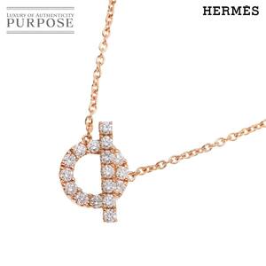 エルメス HERMES フィネス ダイヤ ネックレス 41cm K18 PG ピンクゴールド 750 Diamond Necklace 90252897