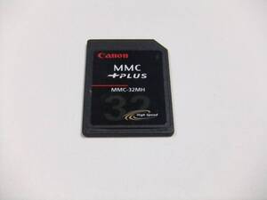 MMCカード マルチメディアカード 32MB CANON フォーマット済み 現状出品 1枚