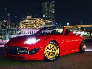 Valkyrie style ロードスターNC専用 NCECウィンドディフレクター バージョンS Roadster 文字 LEDホワイト リモコン付き～～～