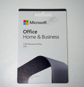 ★新品未開封★Microsoft Office Home and Business 2021 2PC POSAカード版