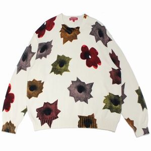 SUPREME シュプリーム 22SS Nate Lowman Sweater ネイトローマン ニット L ホワイト