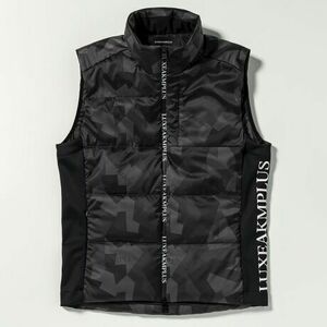 未使用　LUXE AKM PLUS　FIT VEST サイドロゴ 中綿ベスト LAO-23037　サイズM