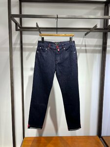 KITON キトン メンズ デニムパンツ ジーンズ ロング丈 ネイビー W33 カジュアル コットン　ボトムス　長ズボン　ストレッチあり