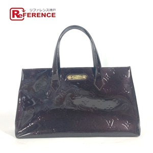 LOUIS VUITTON ルイヴィトン M93641 ウィルシャー PM トートバッグ カバン モノグラムヴェルニ ハンドバッグ アマラント パープル【中古】