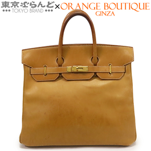 101768003 エルメス HERMES オータクロア 32 〇Z刻印 ナチュラル ゴールド金具 ヴァッシュ ハンドバッグ レディース ヴィンテージ