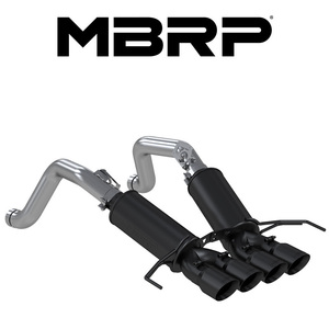 MBRP 2014-2019 シボレー コルベット C7 6.2L V8 AXLE-BACK レース エキゾースト ブラックTip 正規品