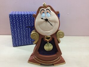 ディズニー TDL 美女と野獣 コグスワース 置時計 フィギュア 陶器製 1A26 【80】