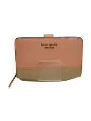 kate spade new york 2つ折り財布 ピンク×ベージュ レディース