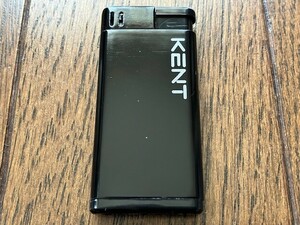 KENT　ケント　ガスライター　小型、ミニ　薄型、スリム　高さ5.7㎝　幅2.8㎝　着火確認済　30年ぐらい昔のもの　非売品　当時物　送料込