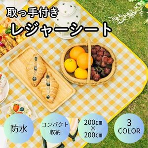 ◇新品◇ レジャーシート 200cm×200cm 洗える 大きめ おしゃれ お花見 遠足 運動会 防水 アウトドア ピクニック シート BBQ 花見 キャンプ