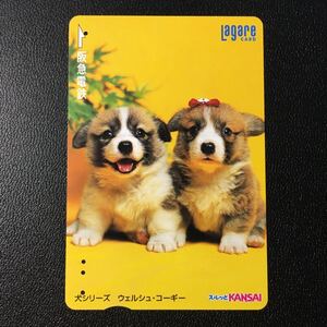 2004年11月25日発売柄ー犬シリーズ「ウェルシュ・コーギー」ー阪急ラガールカード(使用済スルッとKANSAI)