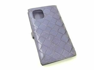 BOTTEGA VENETA ボッテガヴェネタ イントレチャート レザー iPhone 11Pro 対応 アイフォンケース スマホケース パープル系 DG3383