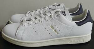 ほぼ新品 スタンスミス 2019年製 JP27.5cm 白×紺 CQ2870 天然皮革 生産終了 アディダス adidas stansmith ホワイト×ネイビー 人気 定番