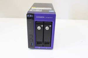 B226 I・O DATA ストレージ サーバー LAN DISK NAS HDD 4TB*2 計8TB HDL-Z2WQ8D　アダプタ付属