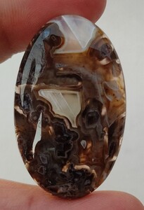 ★ステックアゲート　Stick Agate Cabochon　 39 Cts, 40x24x5 MM