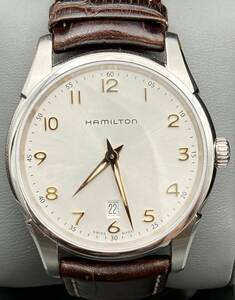 HAMILTON ハミルトン ジャズマスターJAZZ MASTER クォーツ 箱 デイト 2針 H385111 Thinline シンライン サファイアクリスタル 20cm