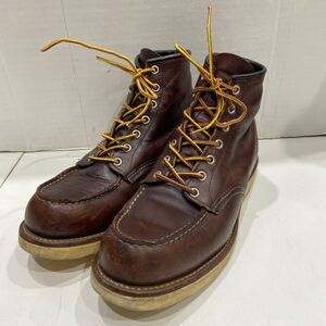 【REDWING レッドウィング 】8138 6inch Classic Moc モックトゥブーツ ブーツ US9 ブラウン レザー USA製 2408oki h