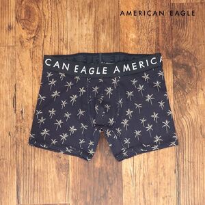 AMERICAN EAGLE/XSサイズ/ボクサーパンツ 3234-0024 ストレッチ◎ ヤシの木 パームツリー リゾート 新品/濃紺/ネイビー/ih207/