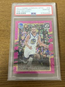 2017-18 Panini Donruss Optic Pink Velocity Stephen Curry #37/79