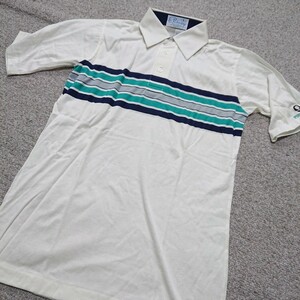 送料無料 USA製 ゴルフポロシャツ ビンテージ Sサイズ PINEISLE jk072