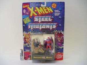 TB■TOYBIZ X-MEN スチールコレクション3 マグニートーvsプロフェッサーX フィギュア トイビズ