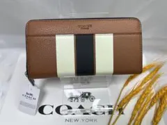 コーチ COACH 長財布 財布 ヴァーシティアコーディオン ジップアラウンド