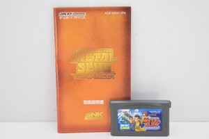 動作品 GBA ゲームボーイ アドバンス メタルスラッグ METALSLUG ADVANCE 取説付 ゲーム ソフト 任天堂 アクション RO-726M/507