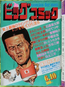 ビッグコミック 1981/ 6/10日号 水越けいこ27才,草刈正雄29才,瀬古利彦25才,日本女子経済短期大学,ビートたけし34才,楳図かずお,日暮修一