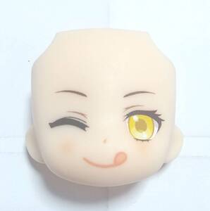 ねんどろいど*パーツ*フェイスメーカー*アーモンドミルク*イエロー*黄色目*舌出し*テヘペロ*ウィンク