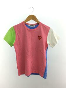 PLAY COMME des GARCONS◆Tシャツ/M/コットン/マルチカラー/AF-T003