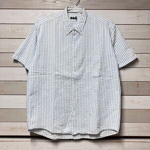 SIZE L FINESSE STRIPE SHIRT WHITE SKY BLUE フィネス ストライプ シャツ ホワイト スカイブルー GOODENOUGH GDEH GE FRAGMENT